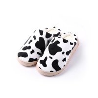 奶牛秋冬棉拖鞋