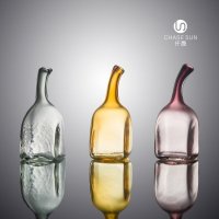 现代东南亚彩色系列玻璃花瓶家居装饰CDC20247
