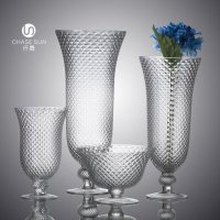 欧式简约透明系列玻璃花瓶家居装饰CDT00164