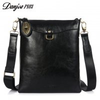 丹爵(DANJUE)英伦复古时尚单肩斜挎包牛皮休闲男包斜挎包单肩包9216-2