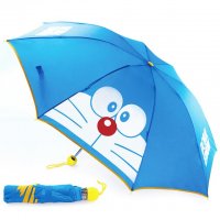 叮当猫短柄雨伞儿童遮阳伞折叠伞晴雨两用伞