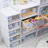 优质塑料PP收纳柜 加厚抽屉储物柜鞋子杂物整理柜家居衣物床头柜-小号