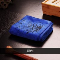 茶具配件中式柔性吸水茶巾（蓝色）