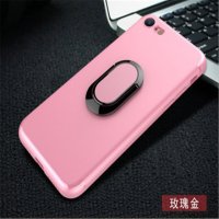 iPhone6P、6、6S、7P、7、8指环吸磁磨砂车载支架手机壳粉红色