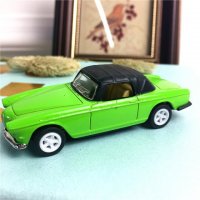 模型车 绿色模型敞篷跑车玩具车