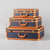 蓝色提箱 pu皮革+MDF木板（不含税）