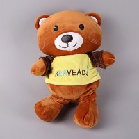 3号勇气熊 羽绒棉 抱枕毛绒玩具送女友生儿童婚庆礼物