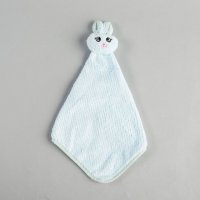 可爱兔擦手巾	珊瑚绒