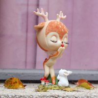 可爱送女生送闺蜜树脂工艺品摆件家居装饰清新梦鹿车饰创意礼品