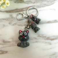 时尚创意可爱卡通立体造型情侣钥匙扣小挂件钥匙圈