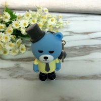 时尚创意可爱卡通立体造型情侣钥匙扣小挂件钥匙圈