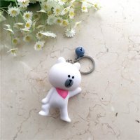 时尚创意可爱卡通立体造型情侣钥匙扣小挂件钥匙圈