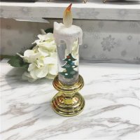 圣诞节发光蜡烛造型摆件