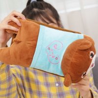 双插手毛绒玩具卡通充电热水袋 安全防爆自动断电