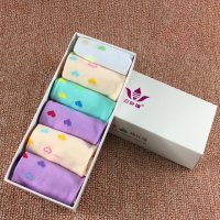 【棉袜-6双装】透气棉袜女袜子四季袜 短筒袜 船袜女纯棉袜高弹袜 纯色女袜 卡通可爱糖果色袜5005