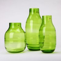 绿色玻璃花瓶摆件饰品美式乡村玻璃台面花瓶A122179523S