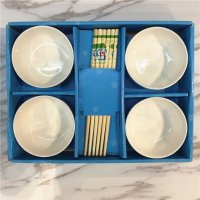 陶瓷碗套装 礼品日韩手绘碗筷套装