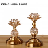 荷叶带球摆件小号C001AB