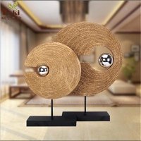 简约后现代家居饰品慧眼识金抽象招财风水客厅玄关电视柜床柜摆件