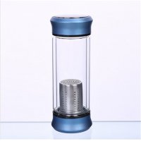 两头通时尚玻璃杯 水晶杯 创意茶杯 环保礼品水杯 可logo定制