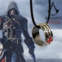 刺客信条圣殿骑士合金十字戒指吊坠项链游戏电影周边男款饰品指环