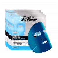 欧莱雅男士面膜去油控油保湿收缩毛孔去黑头淡痘印醒肤深层清洁