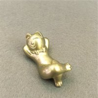 不锈钢铜猫筷架 6712a