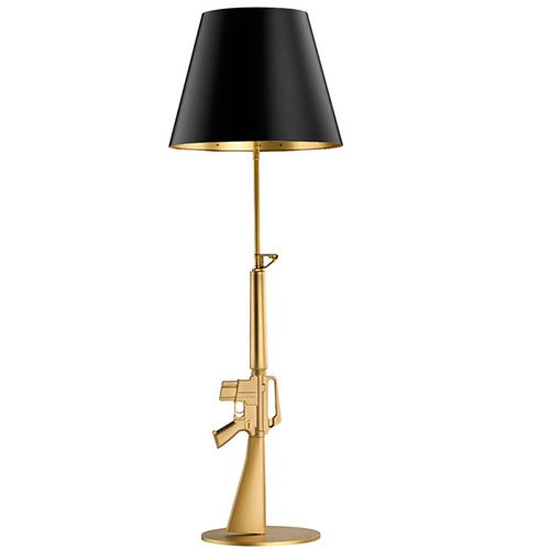 后现代主义创意冲锋枪造型台灯 TD-冲锋枪台灯 客厅卧室书房台灯2