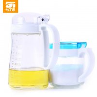 商务馈赠厨房用品两件套定制款 厂家直销圆形底调味罐油壶 玻璃