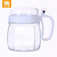 七丁乐厂家批发创意玻璃透明调料罐厨房整理器具定制日用礼品促销