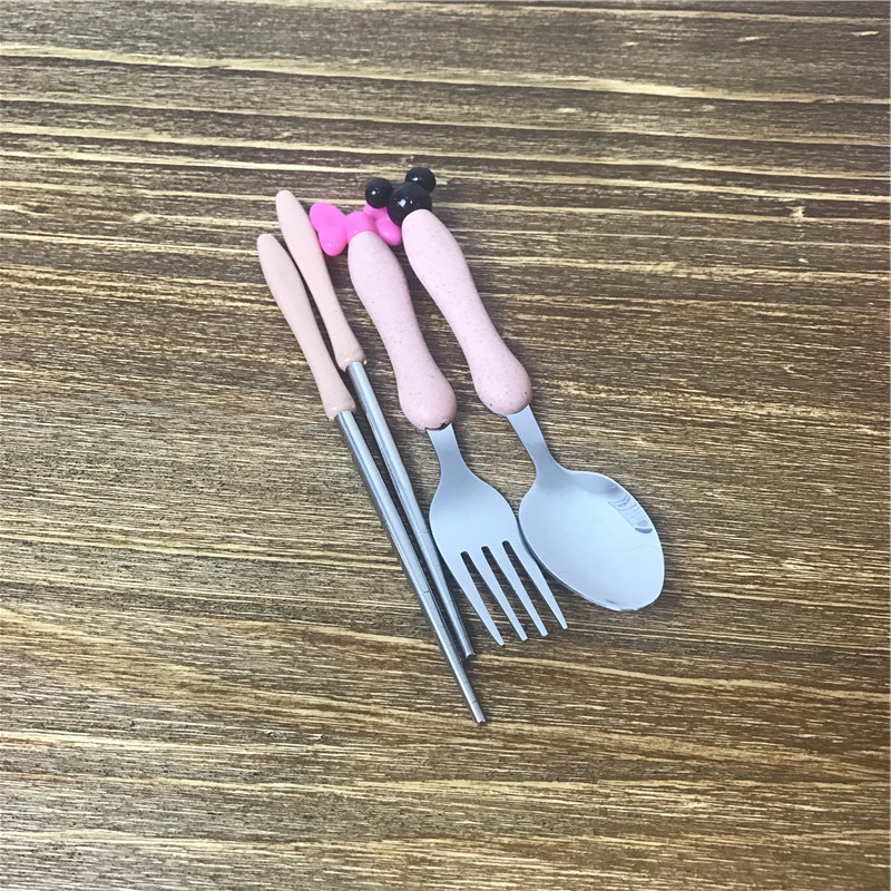 不锈钢便携餐具套装不锈钢勺子叉子筷子2