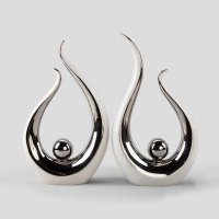 西式简约抽象小鸟造型陶瓷摆件客厅书房装饰