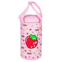 可爱卡通草莓图案牛津布保温水壶袋