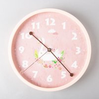 粉色 ABS 田园创意座钟台钟 QA1207