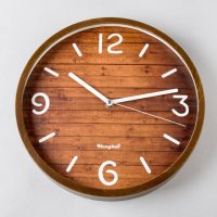 仿胡桃木纹 ABS 田园创意座钟台钟 BW1203