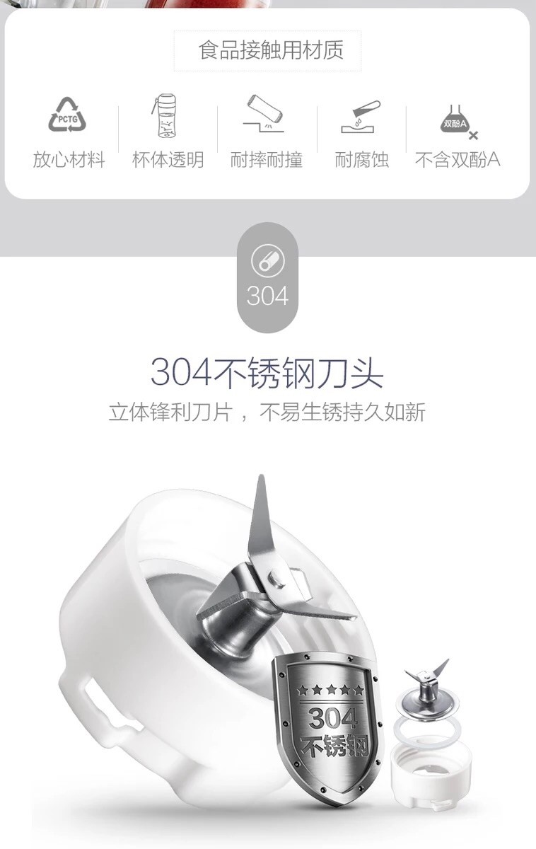 Bear/小熊 LLJ-D05Q5料理机便携式全自动家用迷你果汁榨汁多功能