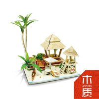若态木质 世界风情系列-巴厘岛 立体拼图玩具 生日创意礼物