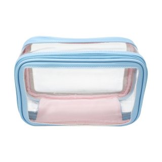 佰丽雅光 可定制透明PVC方形大容量收纳化妆包旅行便携式防水洗漱包