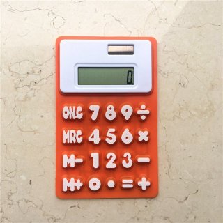 硅胶计算器橙色
