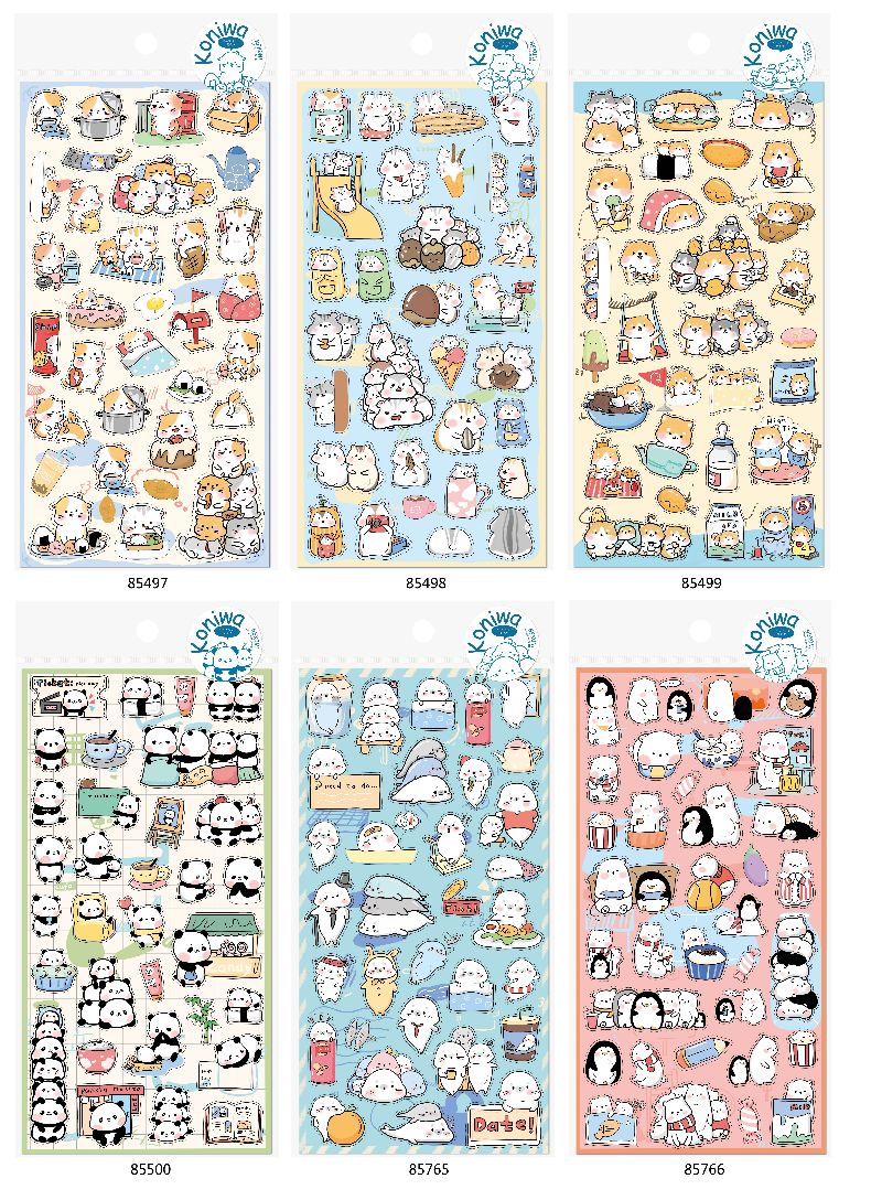 NEKONI Designed animals Itinerary planner stickers