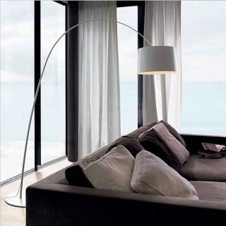 北欧创意简约落地灯K-3016 客厅卧室书房落地灯白色