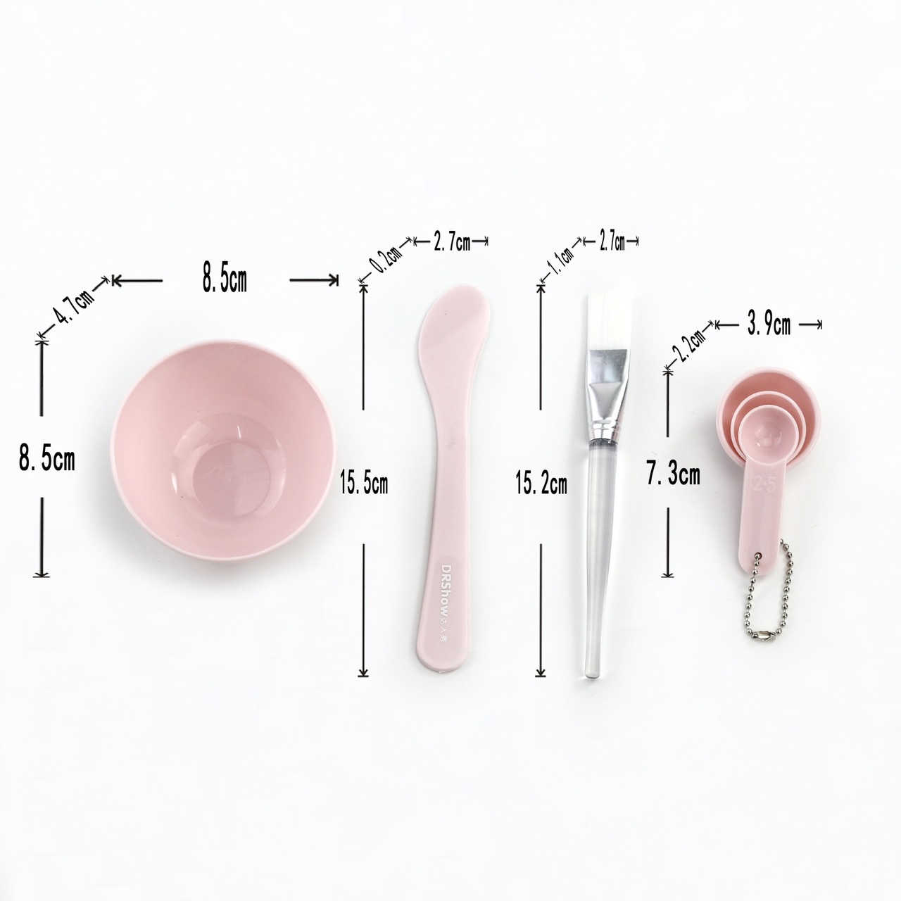 DIY面膜碗 调膜碗面膜棒面膜刷计量器4件套美容碗 套装美容工具