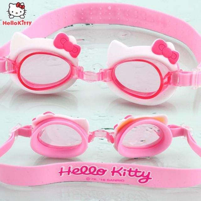 KT猫儿童泳镜防水防雾高清凯蒂猫女童夏季潜水装备小孩游泳眼镜
