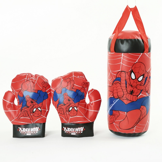 漫威蜘蛛侠儿童拳击套装沙袋男孩玩具运动