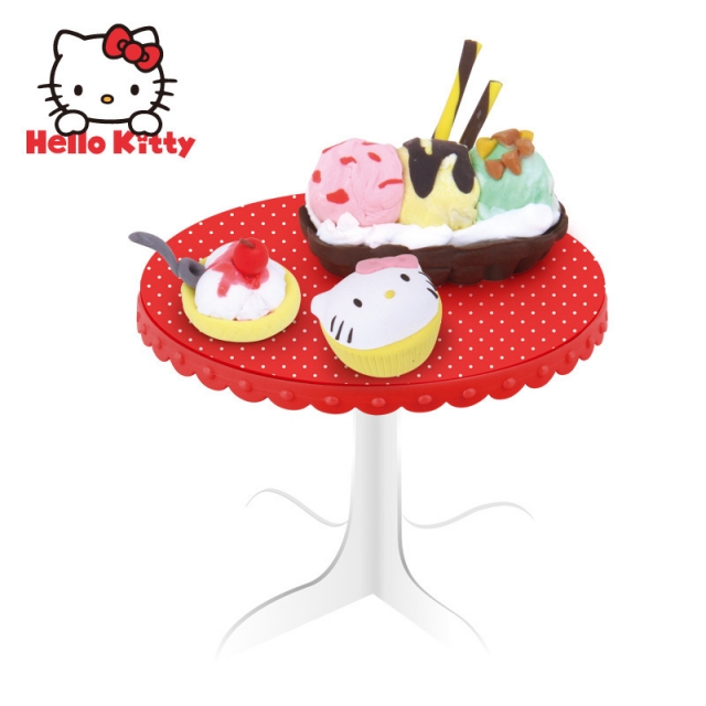 Hellokitty凯蒂猫儿童彩泥雪糕车黏土DIY雪糕机模具KT-8601