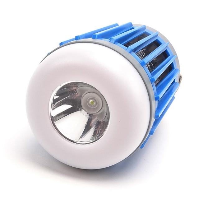 厂家直销多功能台灯电筒信号灯三灯合一太阳能USB充电强力驱蚊灯