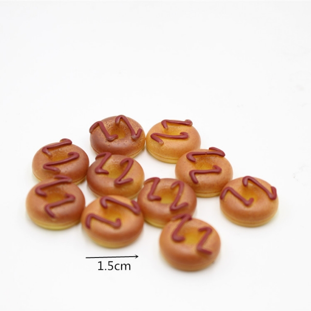 miniatures袖珍diy仿真模型黏土迷你食玩面包 威化饼 芝士 甜甜圈
