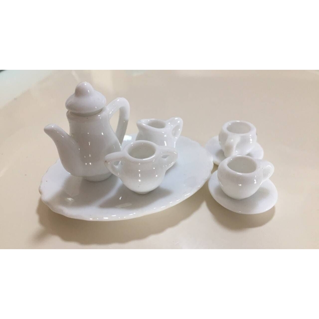 dollhouse  miniatures食玩 diy 模型仿真黏土迷你袖珍 陶瓷茶具