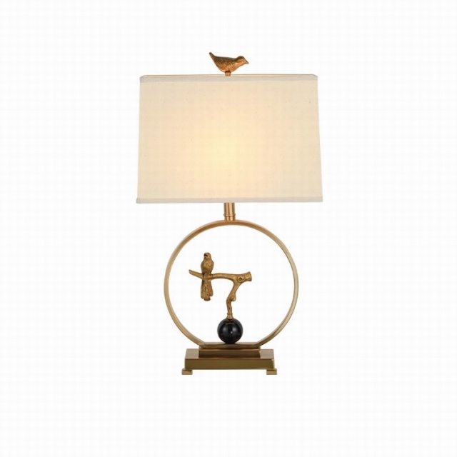 新中式禅意小鸟灯具设计师样板房客厅卧室创意学习工作台灯