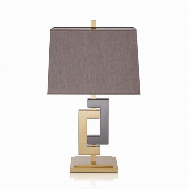 现代铜色金属拉丝创意个性设计师样板房卧室书房床头台灯